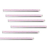 Wholesale Full Spectrum LED Grow Light Red Blue White UVA IR NM led growth tube ft Foot AC85 V SMD2835 Pink Color