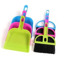 Wholesale Mini Colorful Desktop Cleaning Brush Computer And Keyboard Brush With Small Broom Dustpan Home Corner Cleaning Tools
