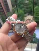 Wholesale 9 style Topselling Wristwatches Two tones mm mm Diamond Mechanical Automatic Ladies Women jubilee bracelet watch Watches