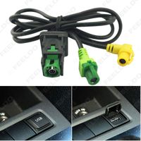 Wholesale Car OEM RCD510 RNS315 USB Cable With Switch For VW Golf MK5 MK6 VI Jetta CC Tiguan Passat B6 Armrest Position