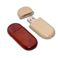 Wholesale Hotsell Hot selling oval Wood usb pen drive real capacity g gb memory stick natural USB Flash Drive