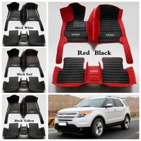 Wholesale Custom Car Floor Mats fit for Ford F Everest Edge Focus Mondeo Fiesta Mustang S max Explorer Ecosport C max Tourneo Foot Pads