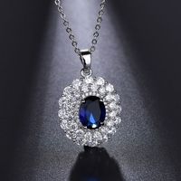 Wholesale New Famous Brands Design Luxurious Womens Jewellery Necklace For Bridal Wedding Full With CZ Pendants Jewelery Gift