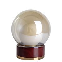 Wholesale Modern Minimalist Wood Glass Ball Bed Side Table Lamp for Night Bedroom Living Room Dining Room Loft Decor