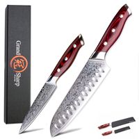 Wholesale Damascus Knife Set Damascus Japanese Stainless Steel VG10 Santoku Utility Knives Cooking Kitchen Knives Pro Tools NEW