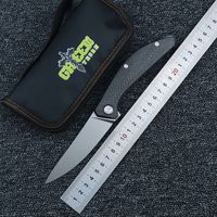 Wholesale Green thorn knife new SIGMA high quality flip folding knife M390 blade Carbon fiber handle camping tactical knives EDC