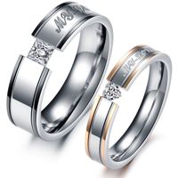 Wholesale Diamond Couple Rings k Rose Gold Gun Black Love Romantic Designer Jewelry for Men Women Valentine s Day Wedding Promise Accessories Ring