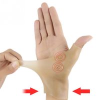 Wholesale Magnetic Therapy Gloves Wrist Brace Hand Thumb Support Gloves Silicone Gel Massage Pain Relief Gloves pc RRA960