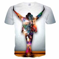 Wholesale Michael Jackson T shirt Dance Clothes Shirts Tees Clothing Tshirt Men Funny Hip hop Casual Summer