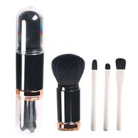 Wholesale 4 In Makeup Brush Set Telescopic Double Head Brushes Set Loose Powder Eye Shadow Highlight Brush Kit set RRA1025