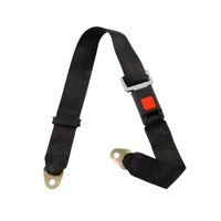 Adjustable Seat Belt Car Lap Belt Universal 2 Point Safety Travel Black