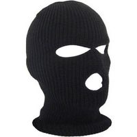 Wholesale Full Face Cover Mask Three Hole Balaclava Knit Hat Winter Stretch Snow Mask Beanie Hat Cap New Black Warm Face Masks