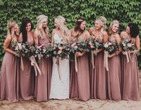 dusty rose pink bridesmaid dresses uk