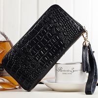 Wholesale New Ladies Purse Hand Bag Leather long crocodile Handbag Wallet Zipper European beauty Purse