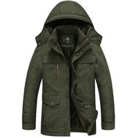 Wholesale Brand Winter Jacket Men Windbreaker Thick Warm Parka Men Hooded Collar Fleece Liner Parkas Hombre Invierno Plus XL Coat