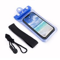 Wholesale Universal inch inch Mobile Phone Waterproof Swimming Pouch Case Clear PVC Sealed Underwater Cell Phone Protect Bags With Strap DH1132 T03