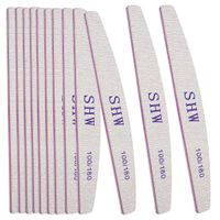 Wholesale 12 Pack Professional Nail File Set Double Sided Grit Emery Board Manicure Tools For Nail Grooming and Styling