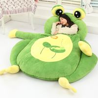Wholesale High quality style Cartoon Animal frog Beanbag Soft Plush Huge Bed Sofa Mattress Carpet Tatami Sizes Tatami