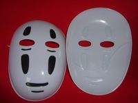 Wholesale Halloween Mask Spirited Away No Face Male Anthropomorphic Mask Cosplay Dress Japanese Anime Black Purple Wind Props