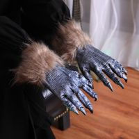 Halloween Costumes Werewolf Gloves Realistic Claws Wolf Hands Party Club Bar