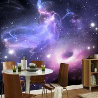 Custom Any Size 3d Wall Mural Wallpaper For Bedroom Walls Modern Abstract Universe Stars Galaxy Living Room Ceiling Wallpaper 3d