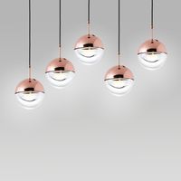 Wholesale Modern LED Ball Pendant Light Kitchen Acrylic Home Decor Living Room Bedroom Lamp Chandelier Fixture PA0336