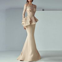 long sleeve peplum dress uk