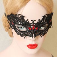 Wholesale Venice Style Princess Half face Lace Mask Dance Sexy Burgundy Crystal Black Butterfly Lace Masks Halloween Masquerade Accessories