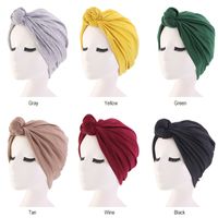 Wholesale 58cm Hair Caps Tie Turban Hat Bohemian Top Knot Turban African Twist Cap Headwrap Ladies Women Hair Night Styling Accessories