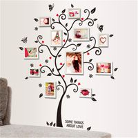 Wholesale DIY Family Photo Frame Tree Wall Sticker Home Decor Living Room Bedroom Wall Decals Poster Home Decoration Wallpaper