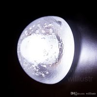 Wholesale LED wall sconce glowing orb cast blown glass lamp modern clear crystal hemisphere lighting porch staircase hotel bar vanity light half ball