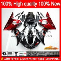 Wholesale Bodys For YAMAHA YZF R6 S YZF600 red flames hot YZF R6S YZFR6S HC YZF YZF R6S Fairing Gifts