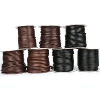 Wholesale 30 meters roll Necklace Leather Cord Dia mm mm mm mm mm Korean Round Waxed Cord Thread For Necklaces Jewelry