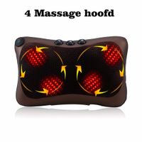 Wholesale Electric Infrared Heating Kneading Neck Shoulder Back Waist Body Spa Massage Pillow Car Chair Shiatsu Massager Relaxation Device