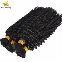Wholesale Braiding Hair in Bulk No Weft Human Hair Bundles Dyeable Natural Color Hair Extensions