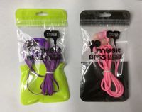 Wholesale New Style Universal Black Clear Zipper Retail Plastic Package bag Poly Pack bag for Iphone XS samsung MP3 MP4 Headphones Earphone