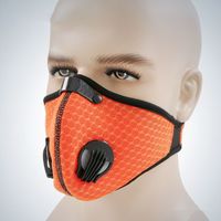 Wholesale Anti dust Half With Filter Dust Outdoor Sports Bike Training Anti Dust Cycling Face Mask Blue And Orange Bicycle Accessories