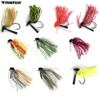 Hot 8cm 13g Lead Skirt Rubber Fishing Jigs Head Buzz Swim Bass Fishing Lures