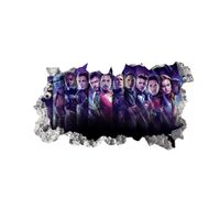 Black Panther Black Widows Avengers 3D Wall Decal Vinyl Self-adhesive Super  Hero Decorative Sticker For Living Room And Boys Room
