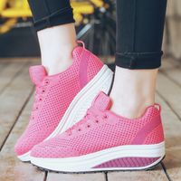 Wholesale Hot Sale Wedge Shoes Lady Lose Weight Sneakers women Body shaping fitness slimming Swing sports shoes