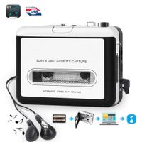 Wholesale Updated Cassette to MP3 Converter USB Cassette Player from Tapes to MP3 or Digital Files for Laptops PC Audio Music Capture Recorder Walkman