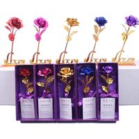 Lot Creative Mother/'s Day Gift Women 24K Gold Plated Rose Carnation Flower Box