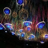Wholesale Led lights Wedding props new space ball wedding venue decoration chandelier lighting window photography area decorative supplies