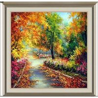 Wholesale 5d Diy Diamond Paintings Landscape Partial Drill Tree Picture By Number Rhinestones Diamant Creative Mosaic Daimond Embroidery Home Decor