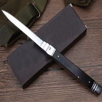 Wholesale OEM Mict mafia inch Rosewood handle single action ITA knife auto knife camping gift knives for man