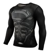 Wholesale Brand Clothing T shirt Men Superhero Compression Shirt D T Shirt Black Panther Tshirt Bodybuilding Crossfit T shirt