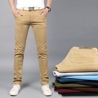 Wholesale Men s Pants Fashion Cotton Men Straight Spring Army Green Long Male Casual Trousers Slim Fit Plus Size Position Jogger
