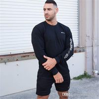 Wholesale Autumn Men Sweatshirt Cotton printing Solid Black Pullovers For Man Casual Slim Fit Clothes New Male Wear Tops hoodies