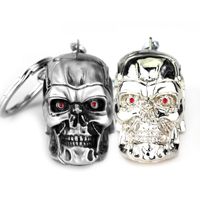 Wholesale 2021 Popular Hot Movie The Terminator Key Chains D Gothic Skull Skeleton Keyrings For Men Jewelry