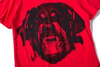 Wholesale 2019 summer Fashion brand high quality Red Men Hound Dog printing T Shirt Short Sleeve Tshirt Mens Clothing Men tops Tee S XL